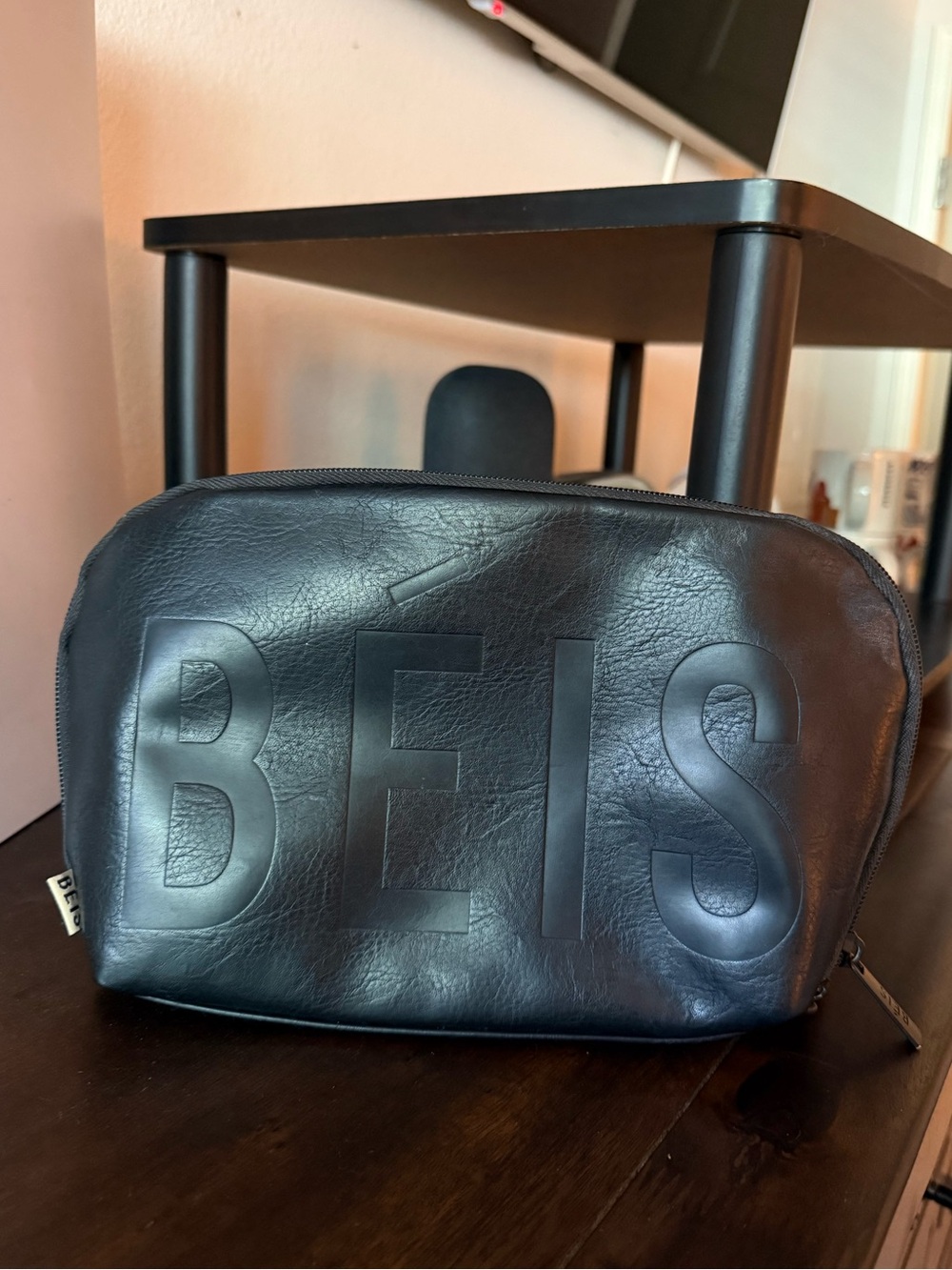 BEIS Black Makeup Bag set